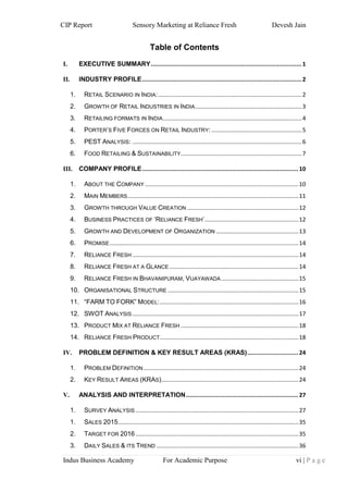CIP Report of Devesh | PDF