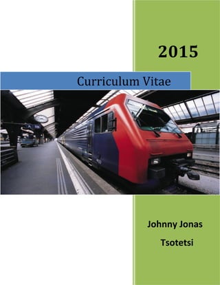 2015
Johnny Jonas
Tsotetsi
Curriculum Vitae
 