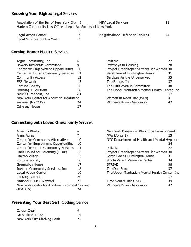reentry guide america works of new york inc