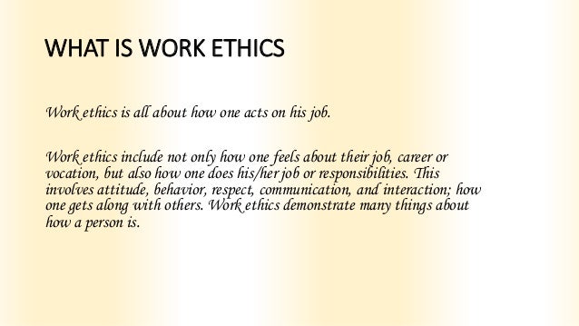 what is work ethic
