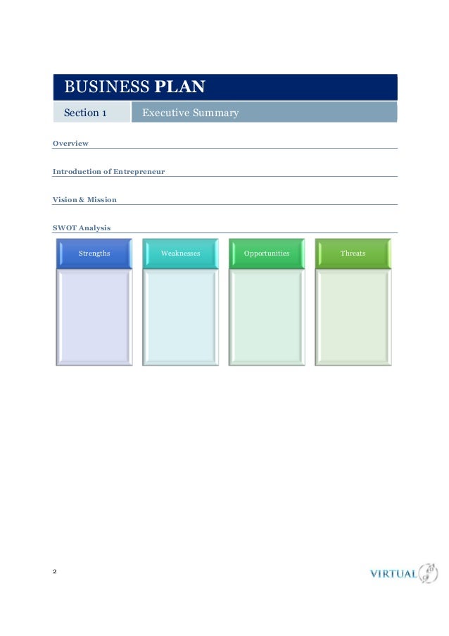 Business plan template image