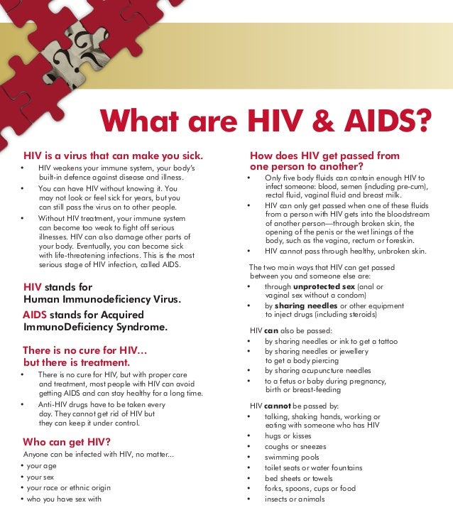 hiv aids basic facts hiv aids facts sheet