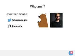 @baronboulle 
jonboulle 
Who am I? 
Jonathan Boulle 
 