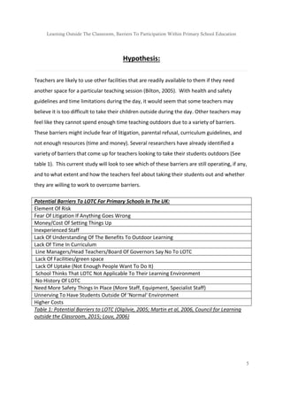 Learning Outside The Classroom | PDF