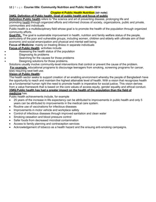 community nutrition & public health_QA_Final | PDF