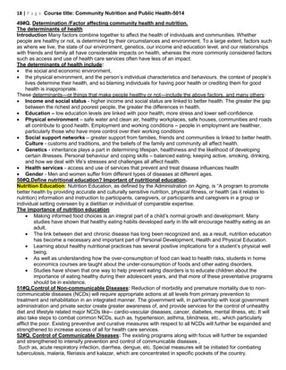 community nutrition & public health_QA_Final | PDF
