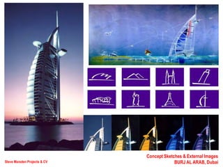 Steve Marsden Projects & CV
Concept Sketches & External Images
BURJ AL ARAB, Dubai
 