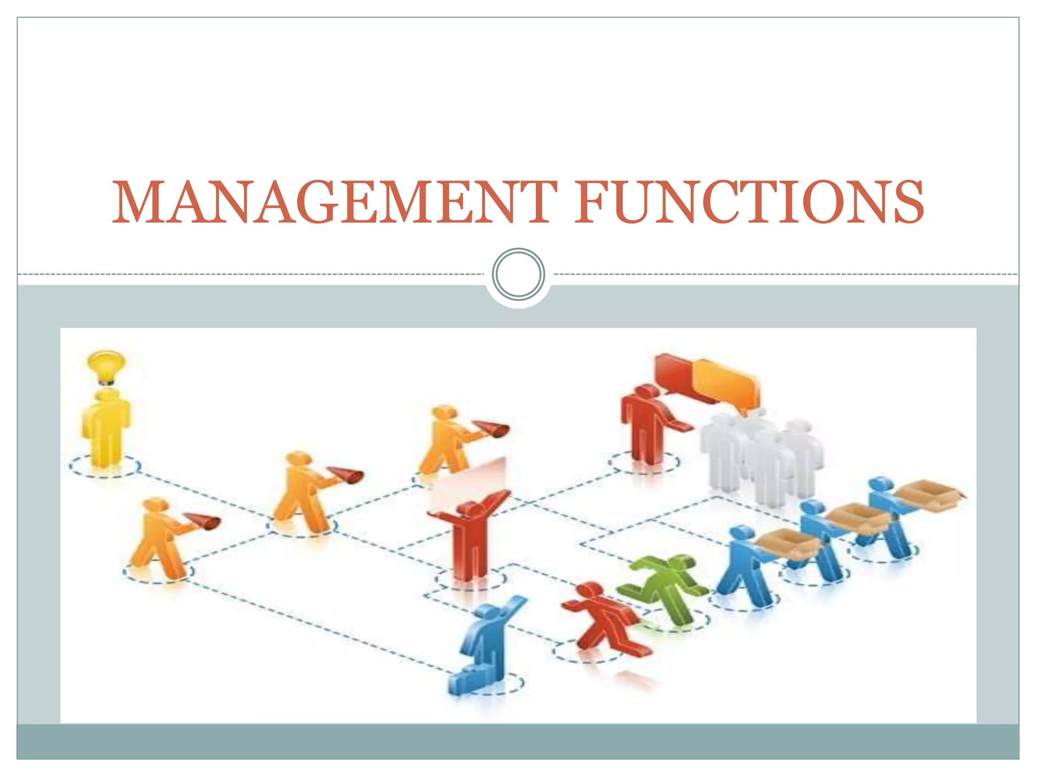 MANAGEMENT FUNCTIONS
 