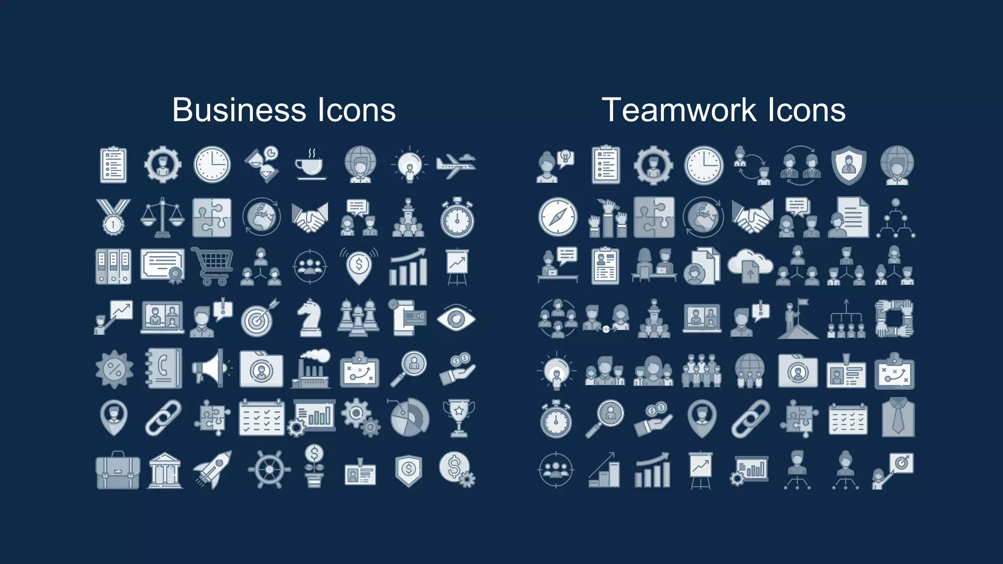 Business Icons Teamwork Icons
 