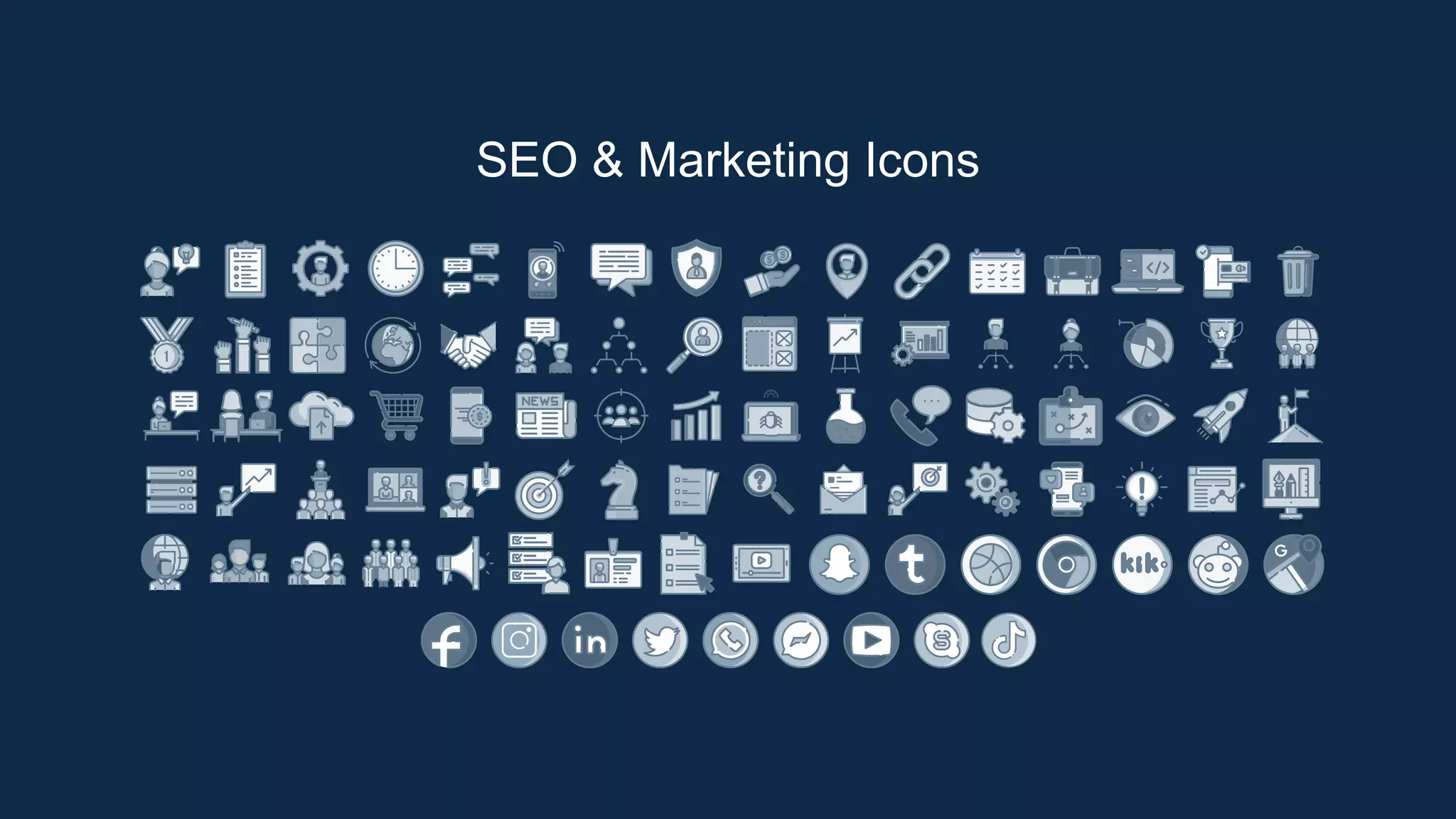 SEO & Marketing Icons
 