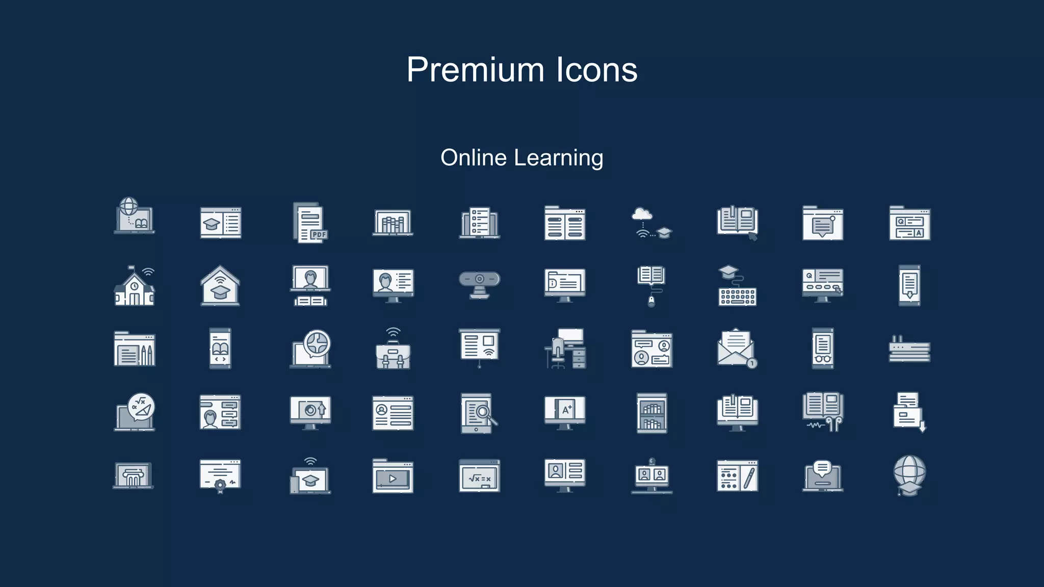 Online Learning
Premium Icons
 