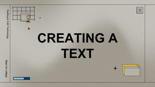 CREATING A
TEXT
Drafting
&
CAD
Technology
Major
for
college
 