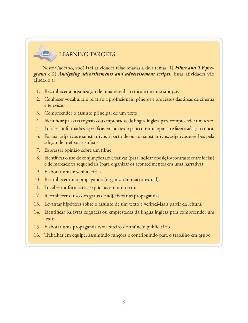 Caderno Do Aluno 3 Ano Volume 1 Ingles