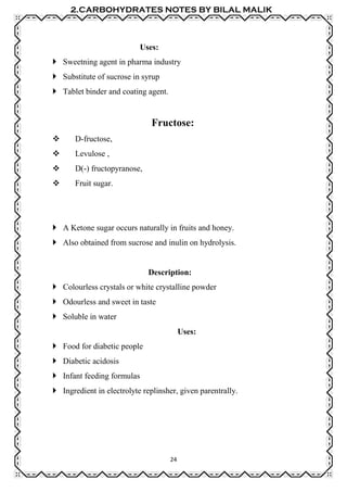 2 carbohydrates | PDF
