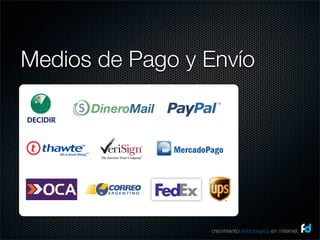 Medios de Pago y Envío




                 crecimiento estrategico en internet
 