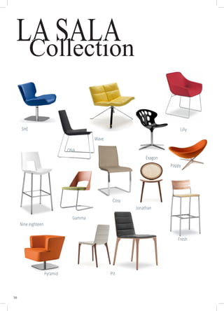 30
LASALACollection
ONA
Exagon
Pyramid
Jonathan
Gamma
Wave
Cosy
SHE
Nine eighteen
Lilly
Poppy
Pit
Fresh
 