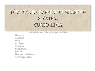2 catálogo técnicas de expresión grafico plastica