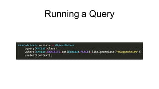 Running a Query
 