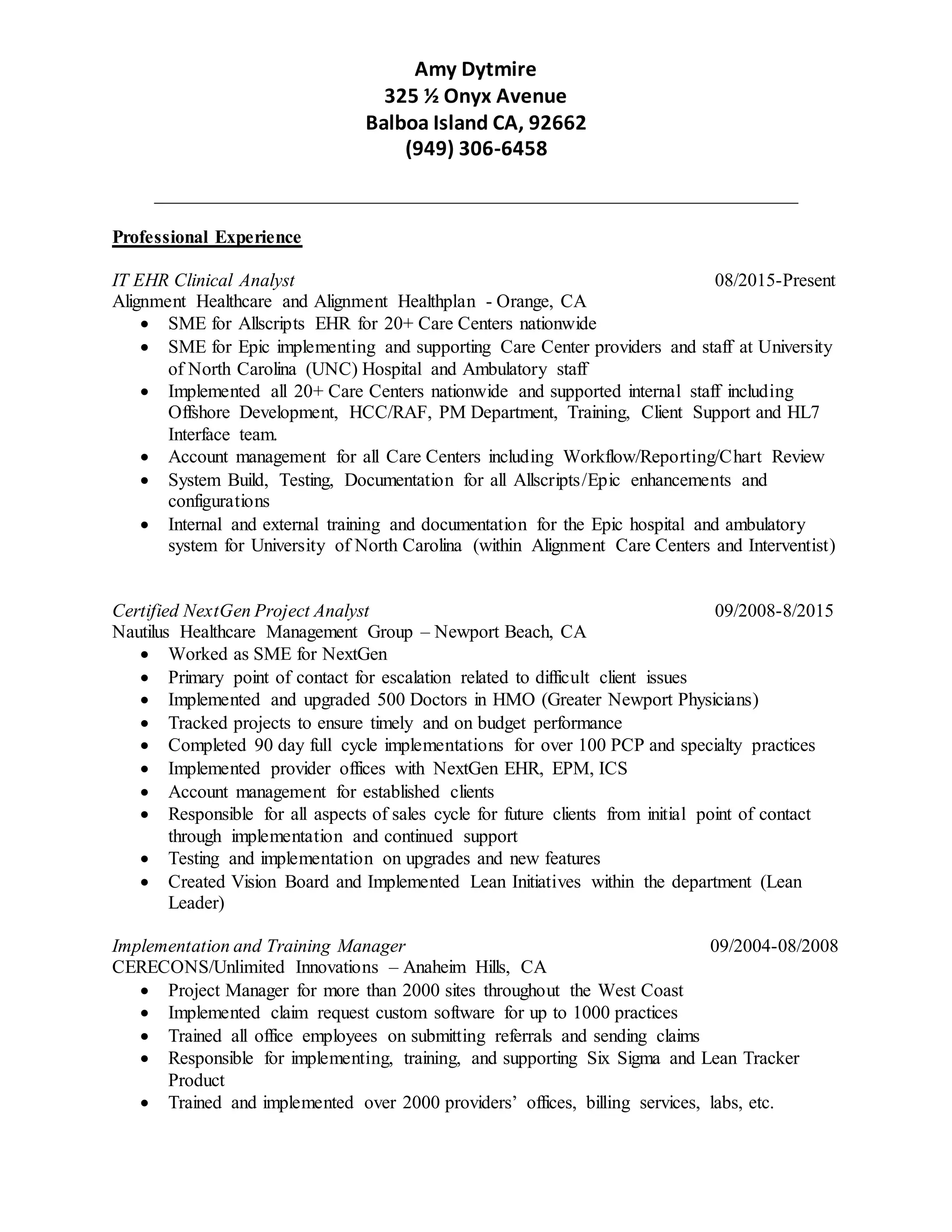 Amy Dytmire Resume 2016 PDF amy-dytmire-resume-2016-pdf