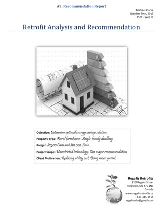 Retrofit Analysis and Recommendation Report | PDF