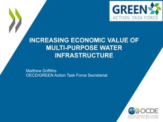 Matthew Griffiths
OECD/GREEN Action Task Force Secretariat
INCREASING ECONOMIC VALUE OF
MULTI-PURPOSE WATER
INFRASTRUCTURE
 