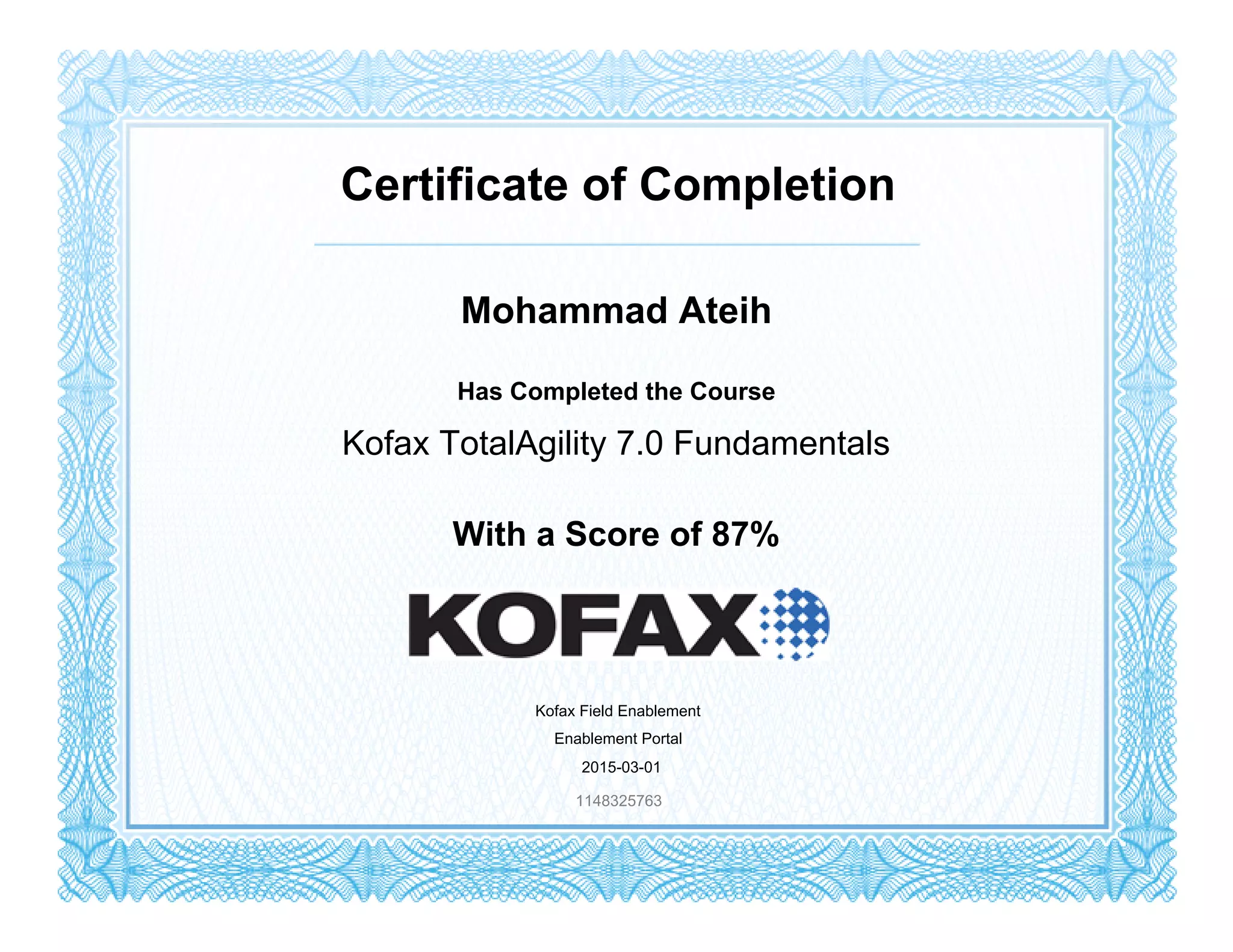 Kofax TotalAgility 7.0 Fundamentals (1) | PDF