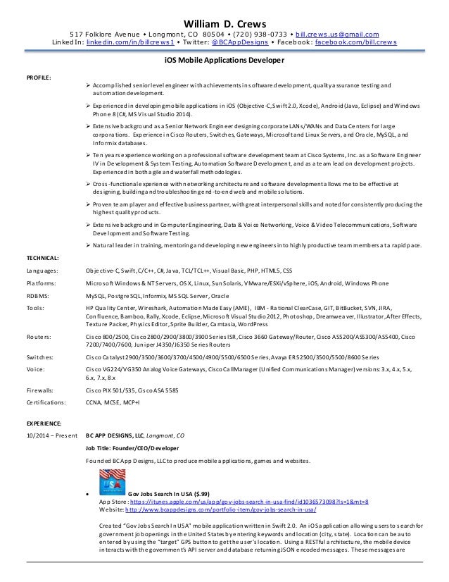 Unified communications engineer resume