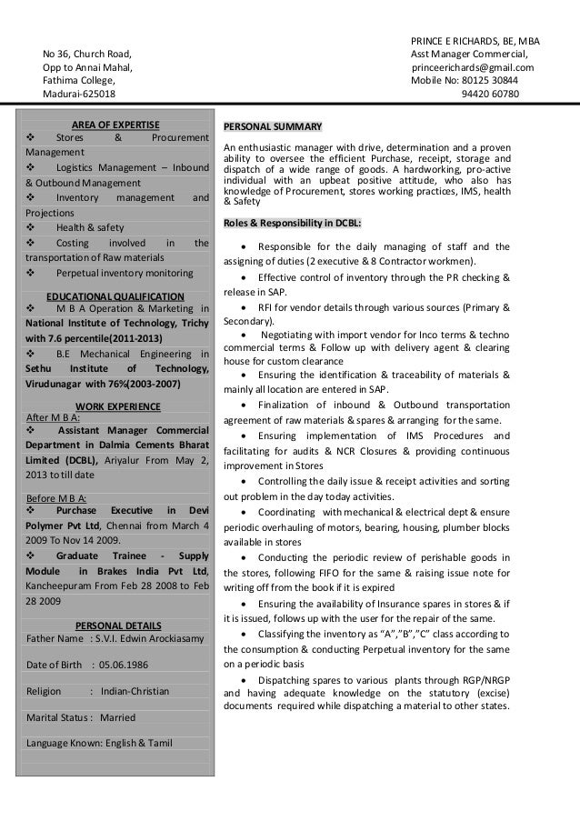 Resume Inventory Manager 2