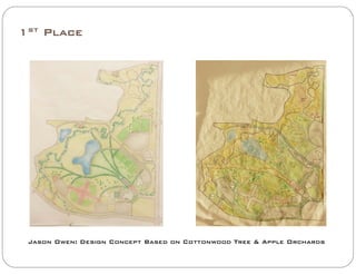 1st Place
Jason Owen: Design Concept Based on Cottonwood Tree & Apple Orchards
 