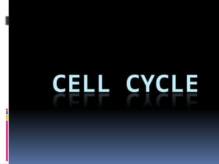 CELL CYCLE
 