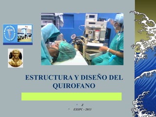 ESTRUCTURA Y DISEÑO DEL
QUIROFANO
 Z
 ESSPC - 2013
 