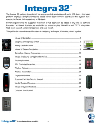 Integra 32 System Design Guide | PDF