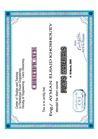 Pump Materials _Certificate