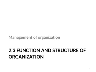 (pdf) a framework for structure, layout & function in... 2c Function and structure of organization.ppt