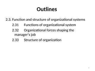 (pdf) a framework for structure, layout & function in... 2c Function and structure of organization.ppt