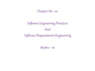 software engineering chapter 2 notes - software... software engineering 2 Chapter notes of software engineering in detail ...