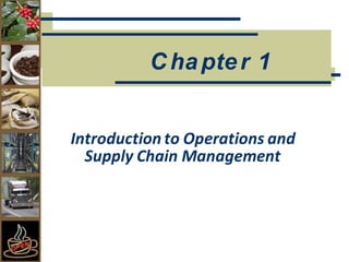 Introduction to Operations and
Supply Chain Management
Chapter 1
 