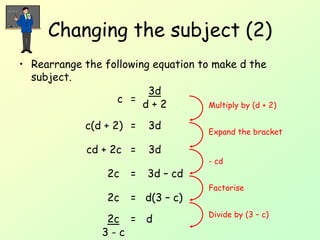 2) Changing the Subject - Harder.pptx