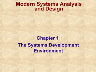 Comprehensive Guide to Modern Systems Analysis and Design Methodologies ...