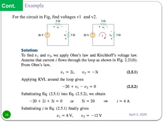 Fundamental Electrical Laws and Circuit Analysis Techniques in Energy ...