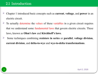 Fundamental Electrical Laws and Circuit Analysis Techniques in Energy ...