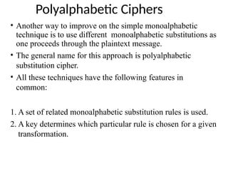 Symmetric cipher and substitution and transposition techniques | PPTX