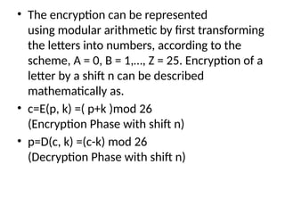 Symmetric cipher and substitution and transposition techniques | PPTX