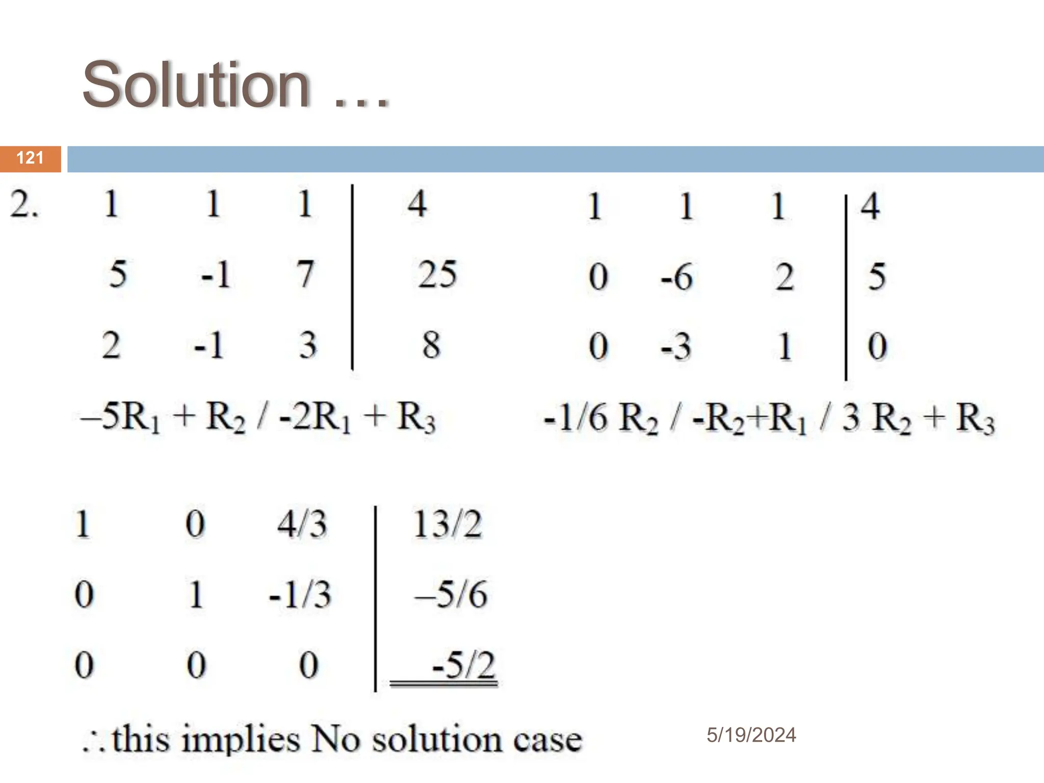Solution …
121
5/19/2024
 