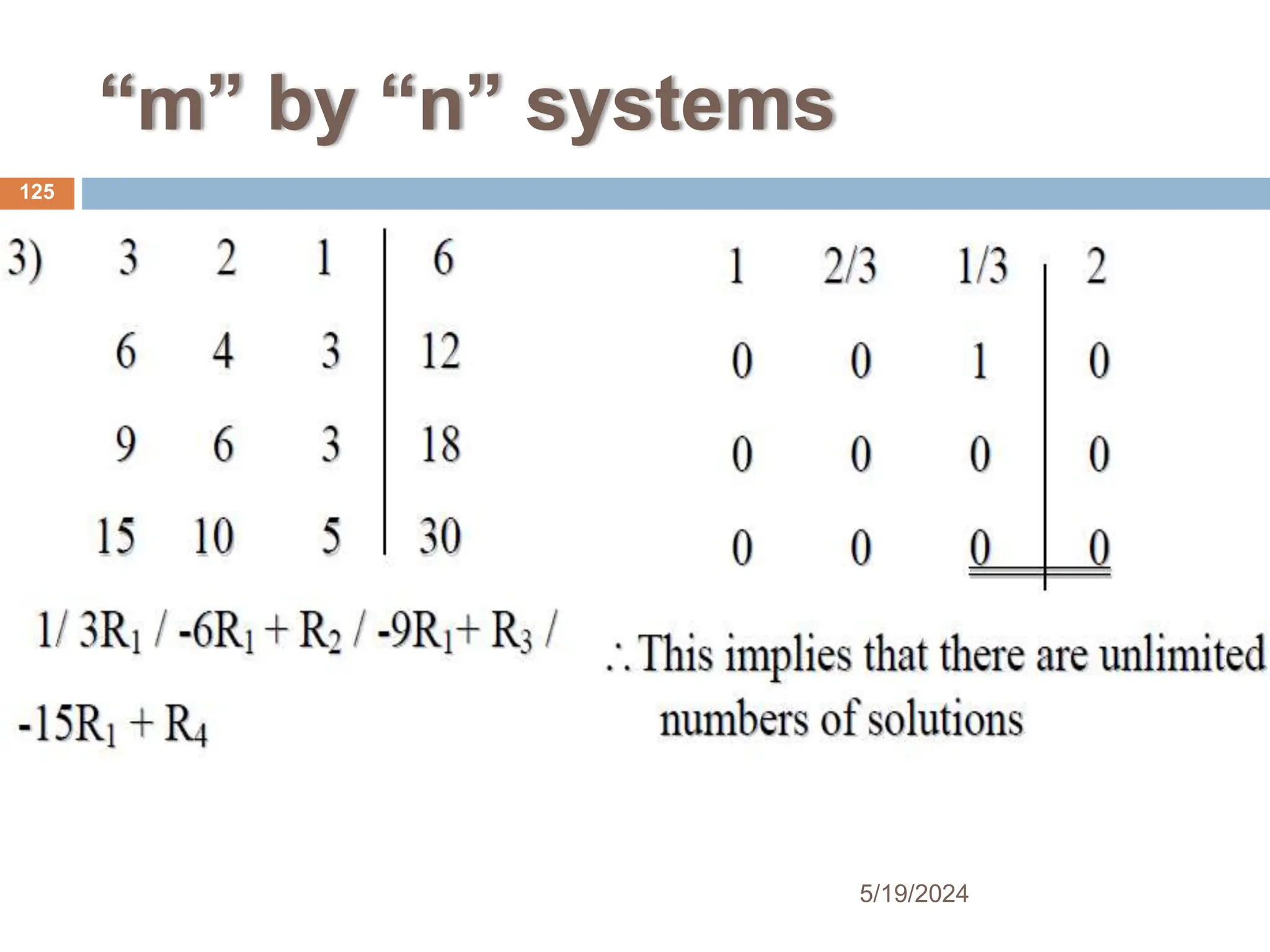 “m” by “n” systems
125
5/19/2024
 