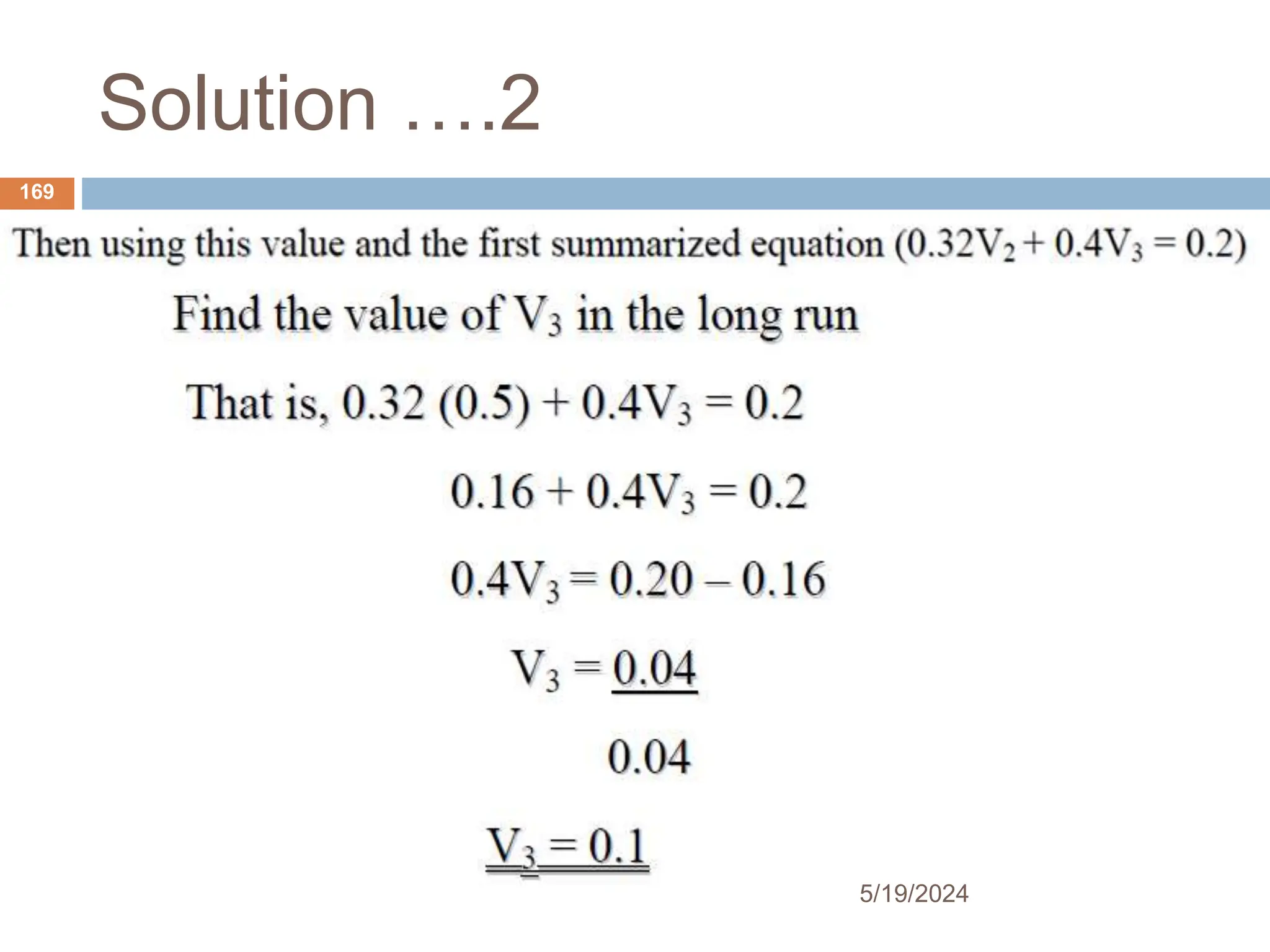 Solution ….2
169
5/19/2024
 