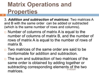 Matrix Sum Rules 2 Chapter Two matrix algebra and its application.pptx