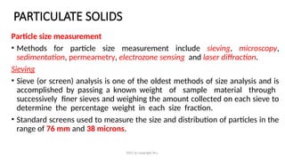 Comprehensive Overview of Particulate Solids and Particle Size Analysis ...