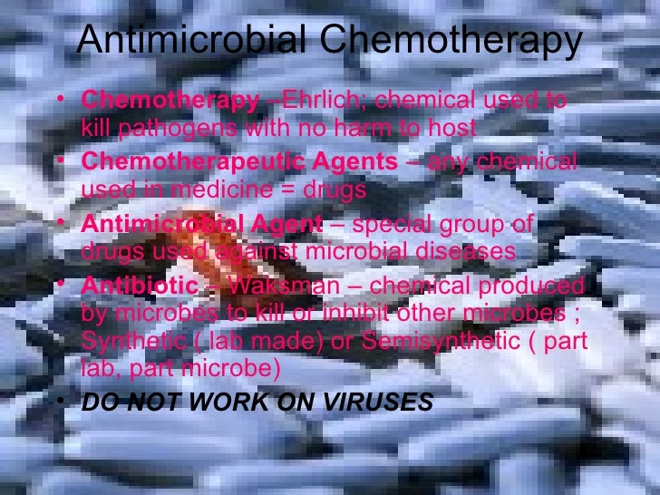 ANTIMICROBIAL CHEMOTHERAPY