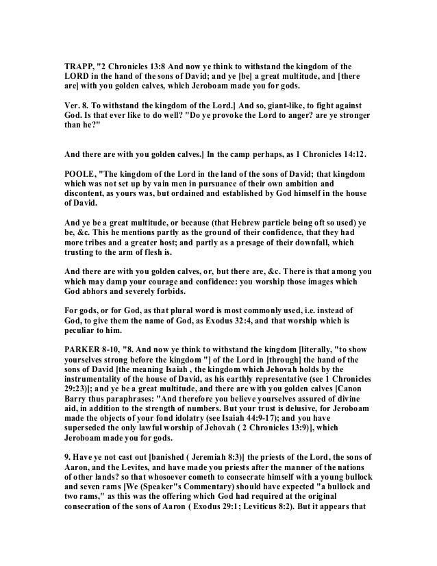 2 Chronicles 13 Commentary